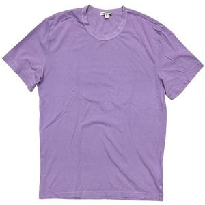 James Perse Men's MLJ3311 Short Sleeve Crew Neck Tee T-Shirt in Purple